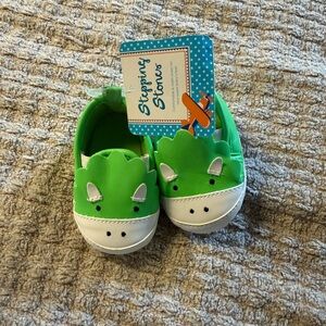 Green Dinosaur Kids Shoes